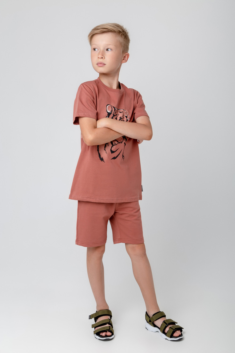 картинка Шорты для мальчика Crockid КР 400525 медно-коричневый к370 от магазина детских товаров ALiSa
