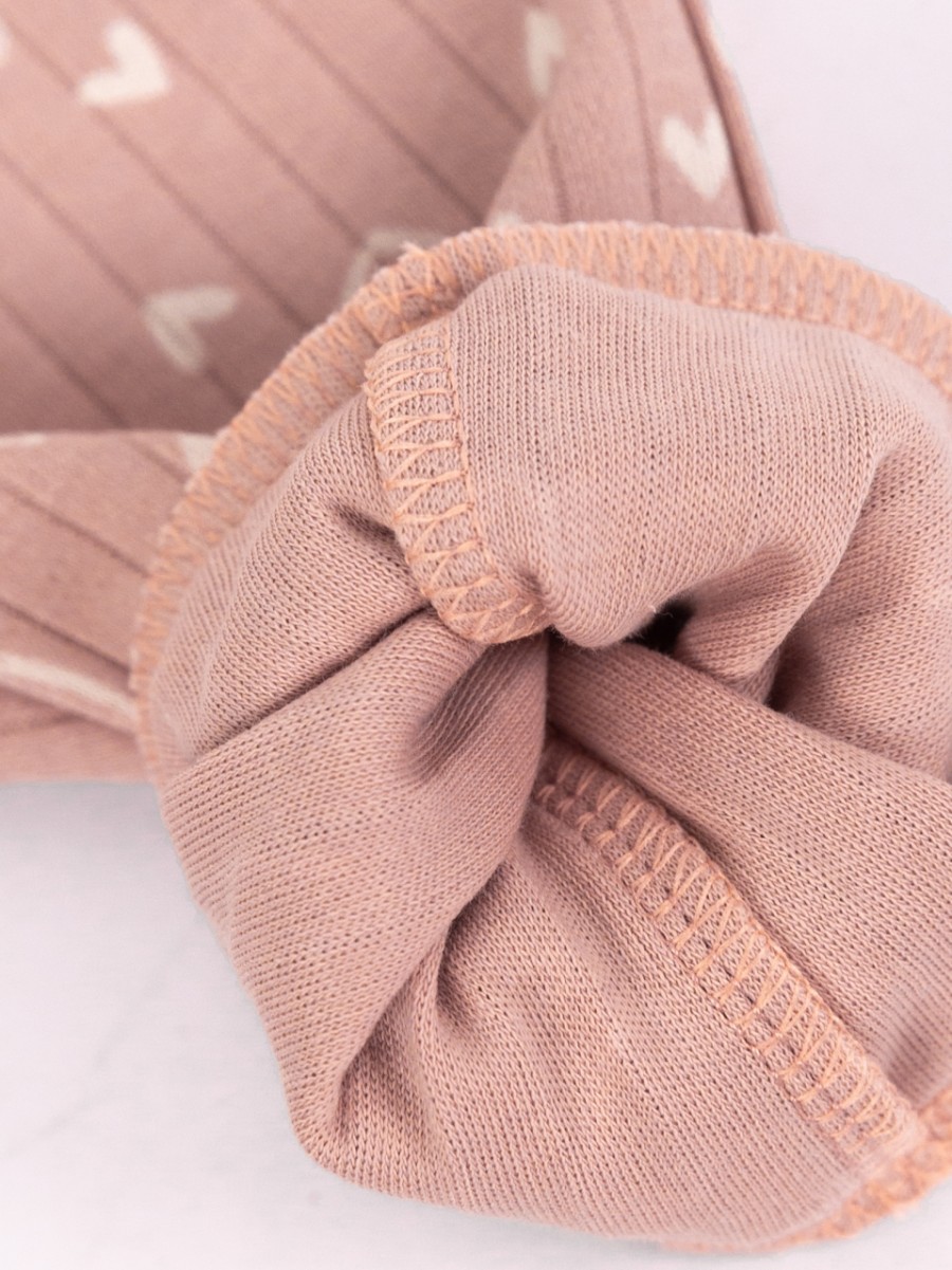 картинка Брюки для девочки Baby Boom П47/67-И Молочные сердечки на пудре от магазина детских товаров ALiSa