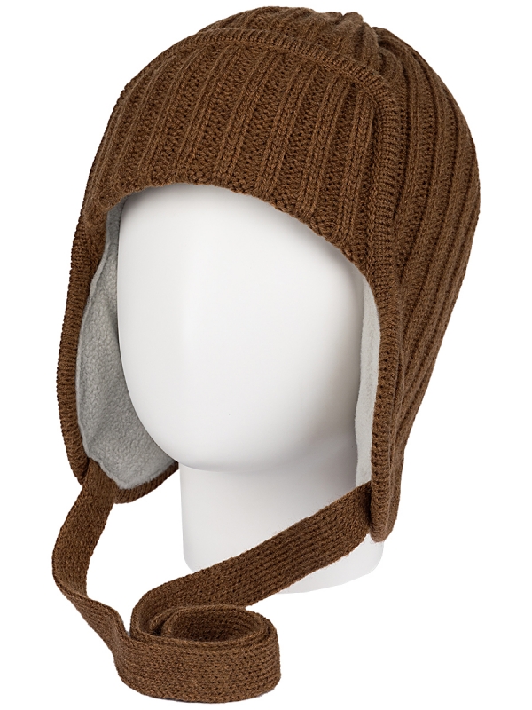 картинка Шапка ушанка утепленная для мальчика NIKASTYLE 11з15924 Орех от магазина детских товаров ALiSa