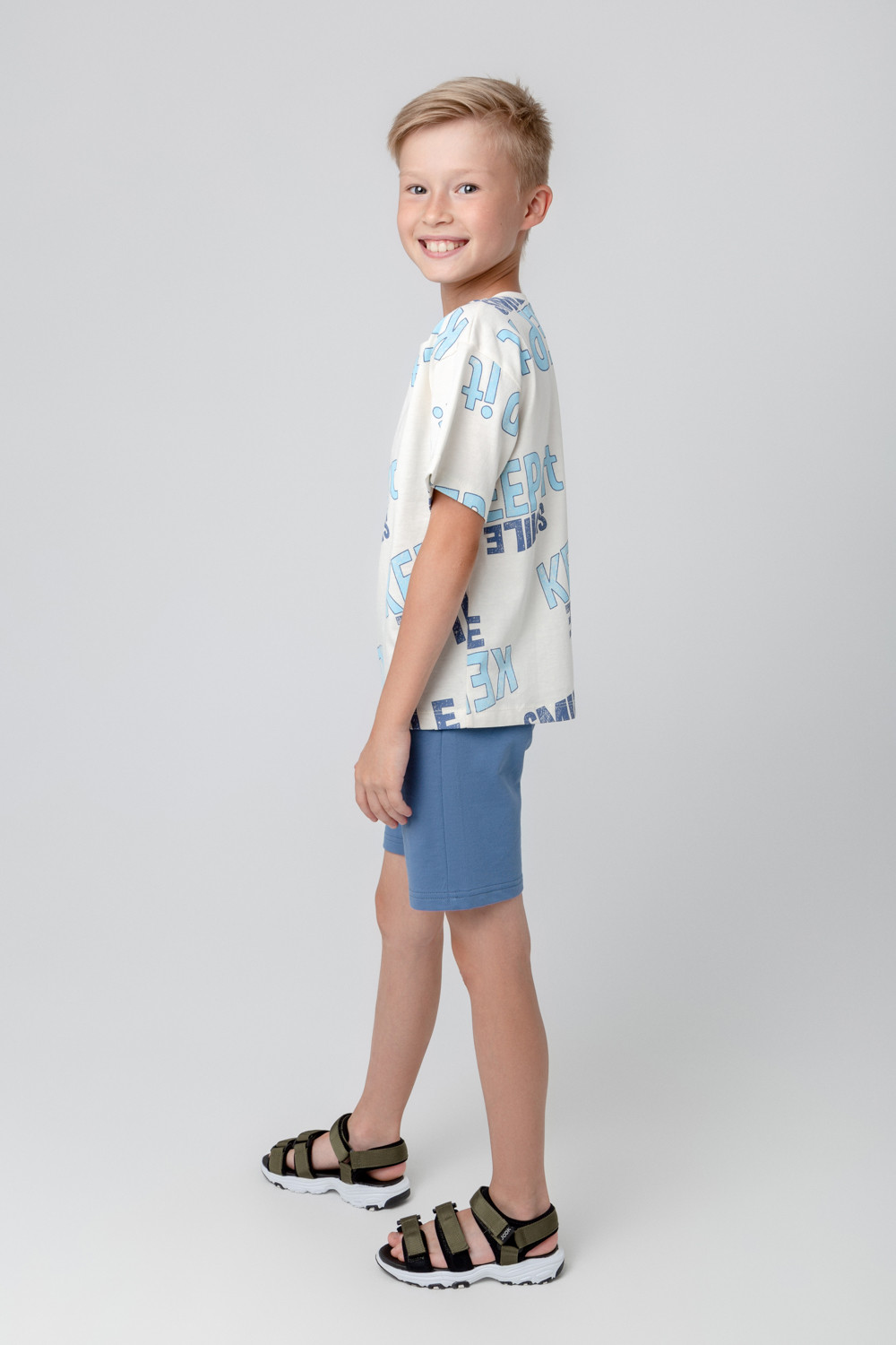 картинка Шорты для мальчика Crockid КР 400510 синяя волна к378 от магазина детских товаров ALiSa