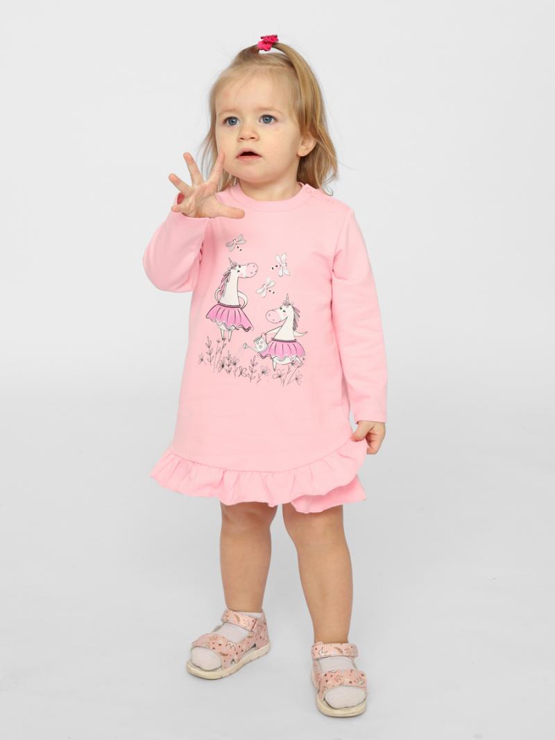 картинка Платье для девочки Cherubino CSNG 63419-27-347 Розовый от магазина детских товаров ALiSa