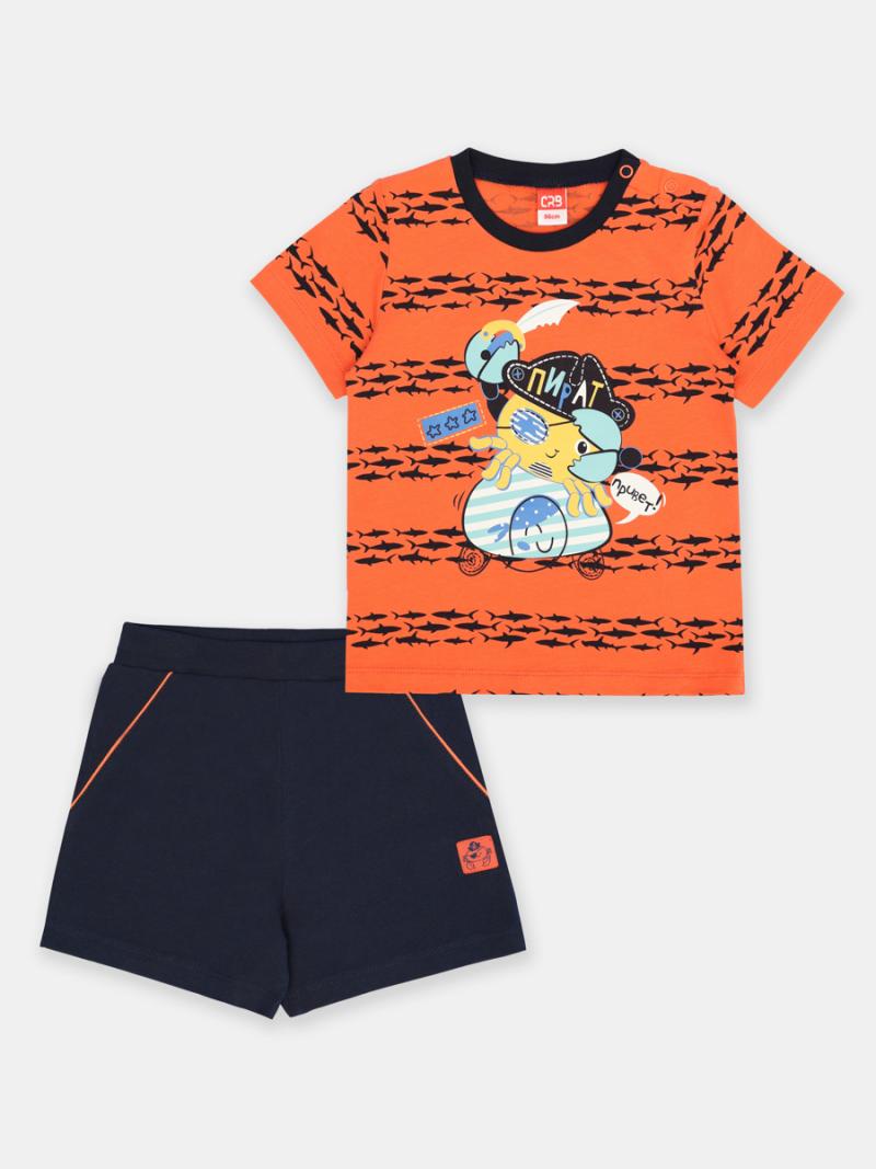 картинка Комплект для мальчика Cherubino CSBB 90190-29-380 Оранжевый от магазина детских товаров ALiSa