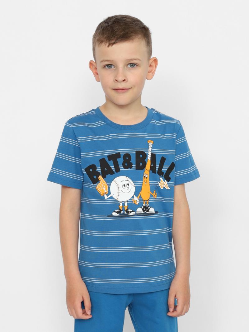 картинка Футболка для мальчика CWKB 63386-42 Синий от магазина детских товаров ALiSa