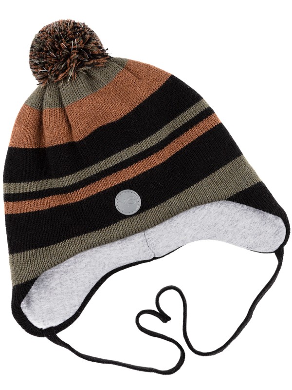 картинка Шапка утепленная для мальчика NIKASTYLE 11з15424 Черный полынь от магазина детских товаров ALiSa