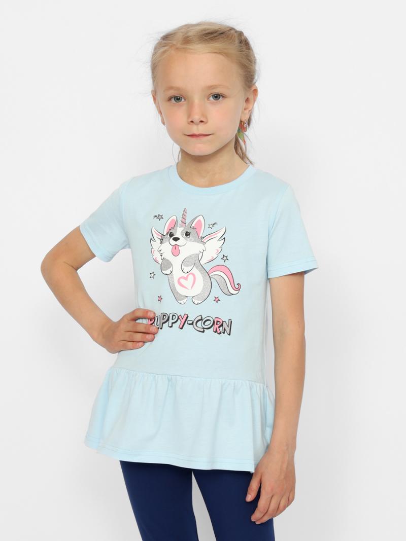 картинка Футболка для девочки CWKG 63402-43 Голубой от магазина детских товаров ALiSa