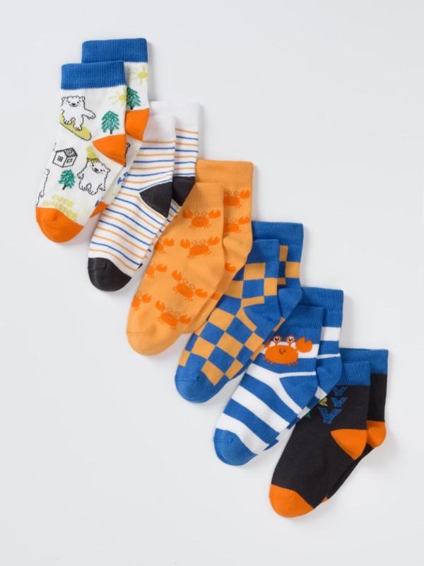 картинка Носки для мальчика Artie 6 пар 6-3m953 Синий от магазина детских товаров ALiSa