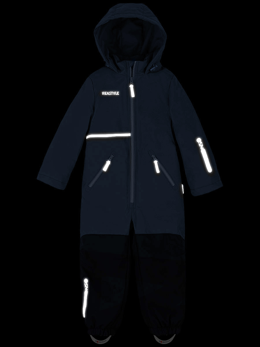 картинка Комбинезон утепленный для мальчика NIKASTYLE 8м1624 джинс графит от магазина детских товаров ALiSa