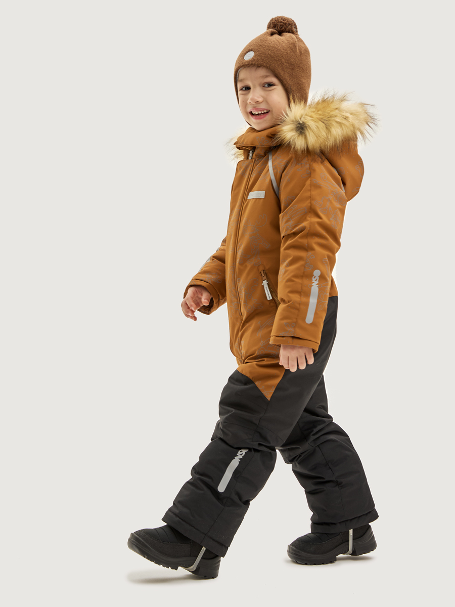 картинка Комбинезон для мальчика NIKASTYLE 8з0525 Кэмел Черный от магазина детских товаров ALiSa