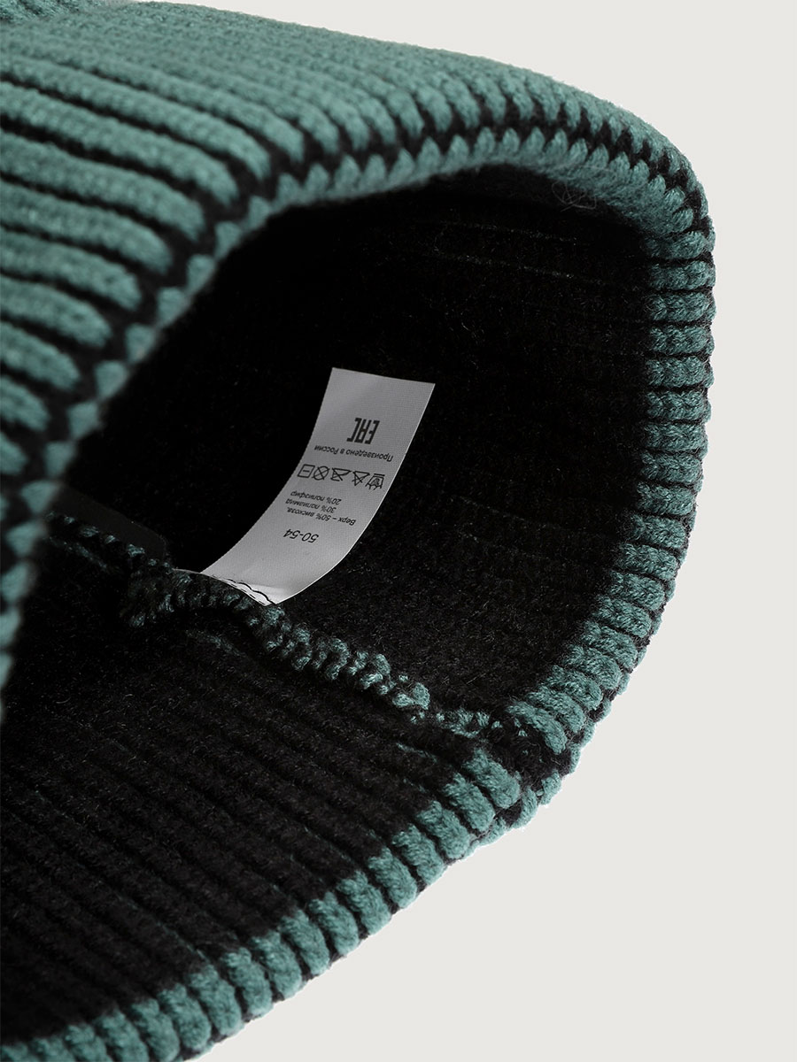 картинка Шапка для мальчика NIKASTYLE 11м11125 Эвкалипт черный от магазина детских товаров ALiSa