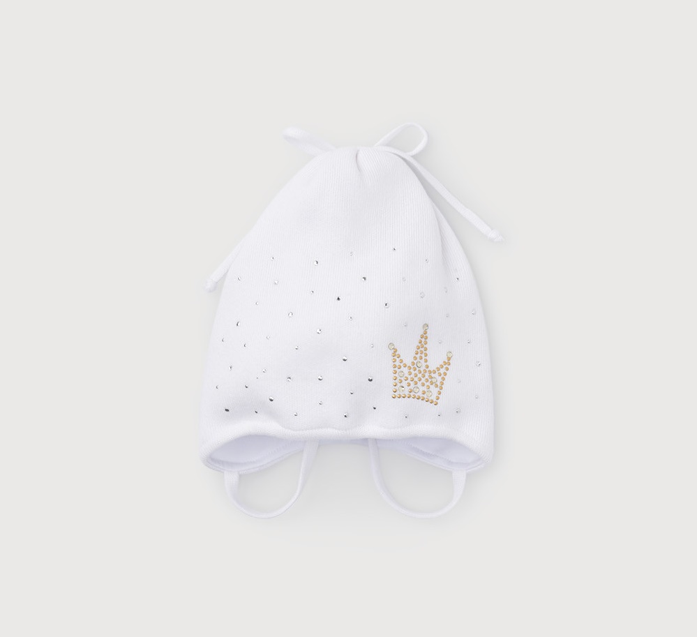 картинка Шапка для девочки Crockid КВ 20186 белый от магазина детских товаров ALiSa