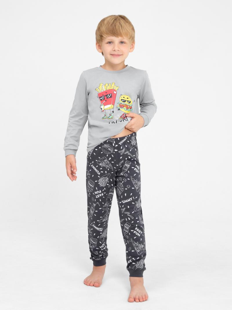 картинка Пижама для мальчика Cherubino CWKB 50135-23 Серый от магазина детских товаров ALiSa