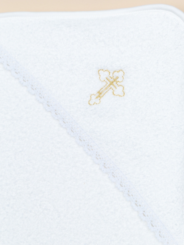 картинка Пелёнка махра вышивка крестик Baby Boom ПЛ9/2-М Молоко от магазина детских товаров ALiSa