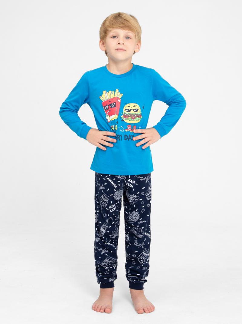 картинка Пижама для мальчика Cherubino CWKB 50135-42 Синий от магазина детских товаров ALiSa