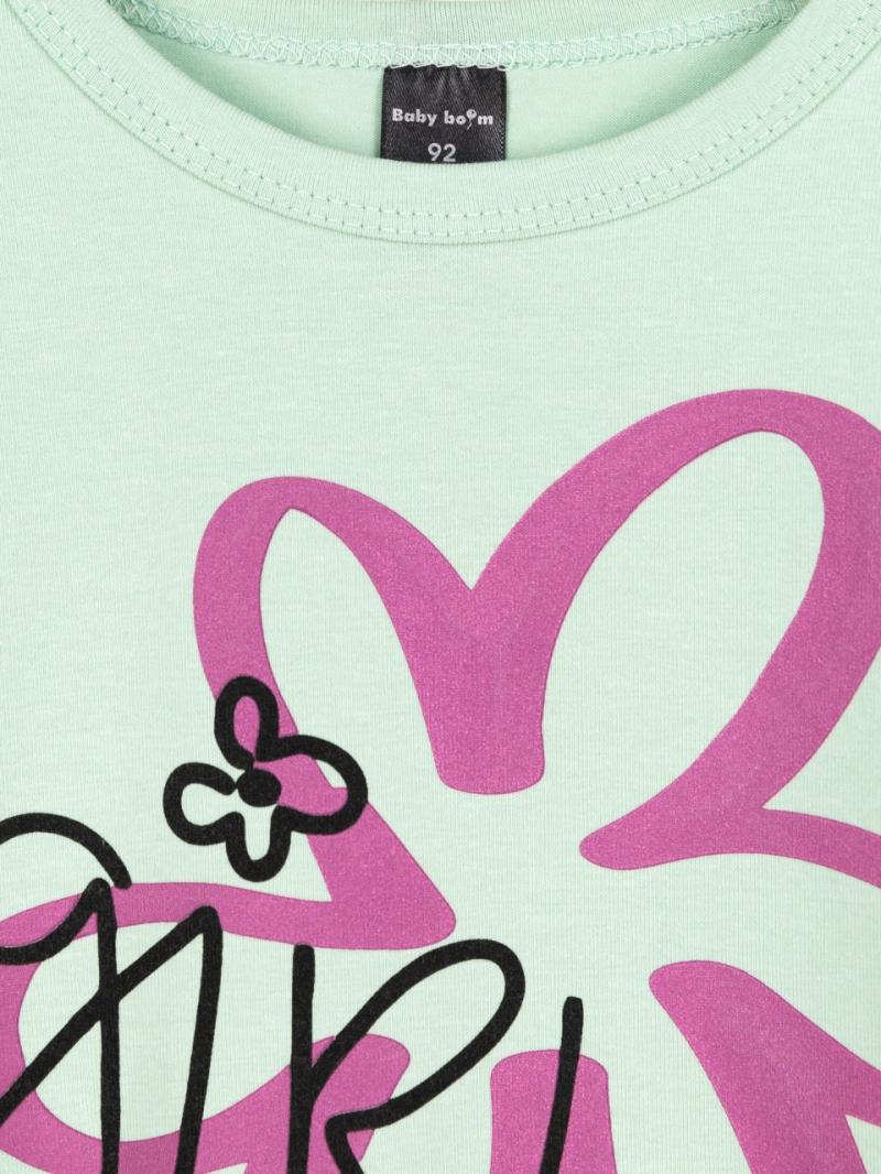 картинка Лонгслив для девочки Baby Boom Ф143/6-К Серебр мята-розовый Б117 от магазина детских товаров ALiSa