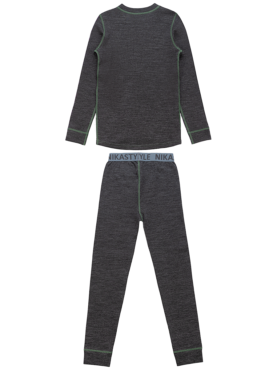 картинка Комплект термо-белья NIKASTYLE 7т11125 Темно-серый меланж от магазина детских товаров ALiSa