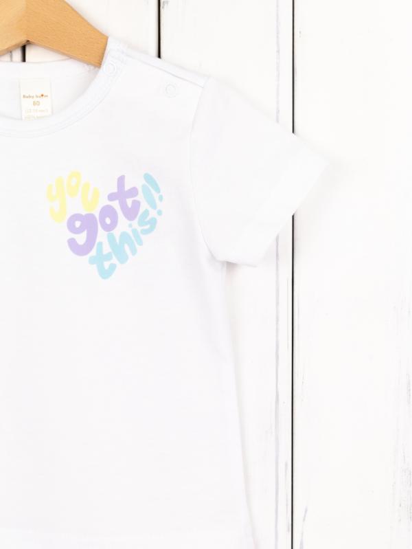 картинка Футболка детская Baby Boom Ф156/4-К Белый от магазина детских товаров ALiSa