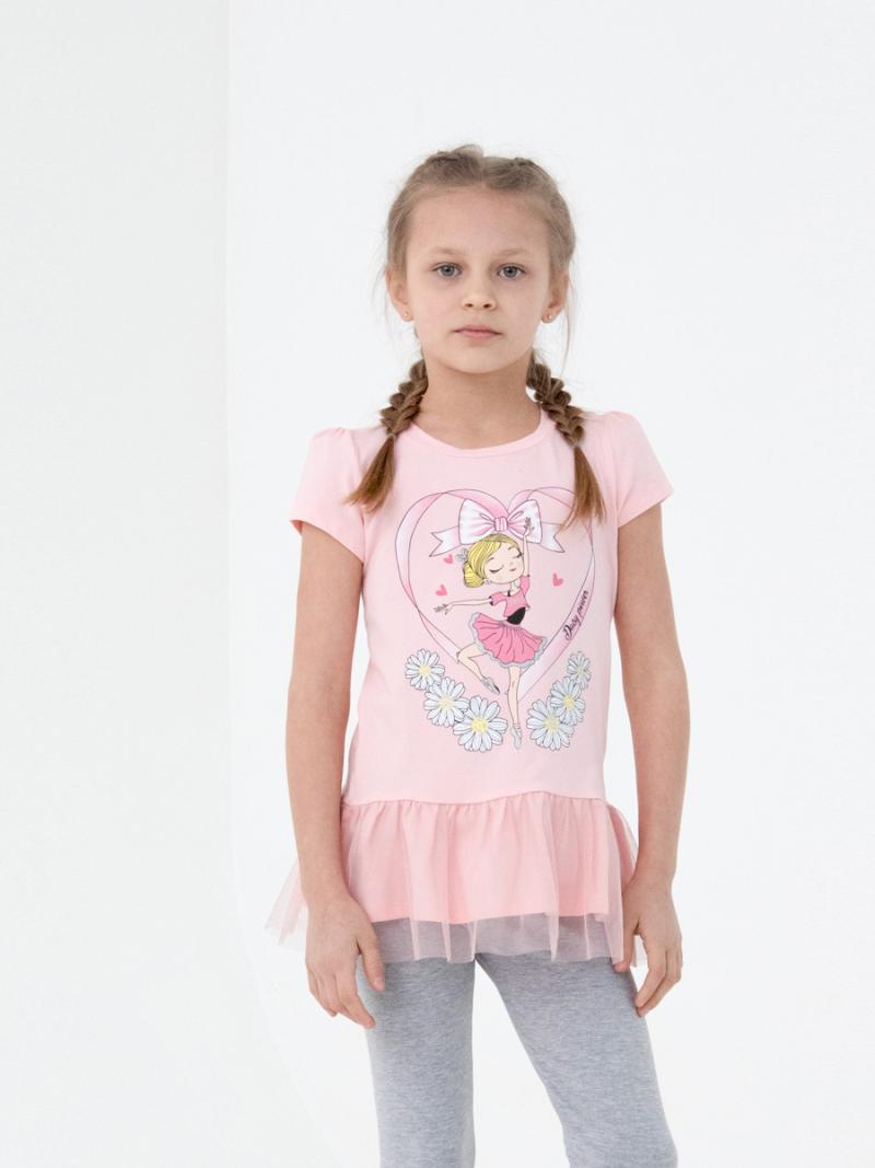 картинка Туника для девочки Cherubino CSKG 63291-27-333 Розовый от магазина детских товаров ALiSa