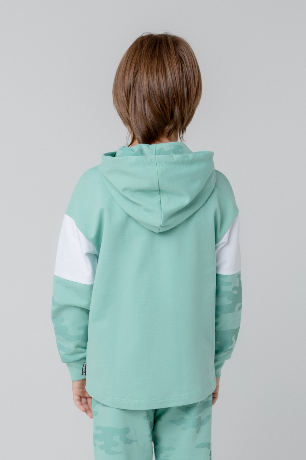 картинка Куртка для мальчика Crockid КР 301982 мятный зеленый, пиксельный камуфляж к364 от магазина детских товаров ALiSa