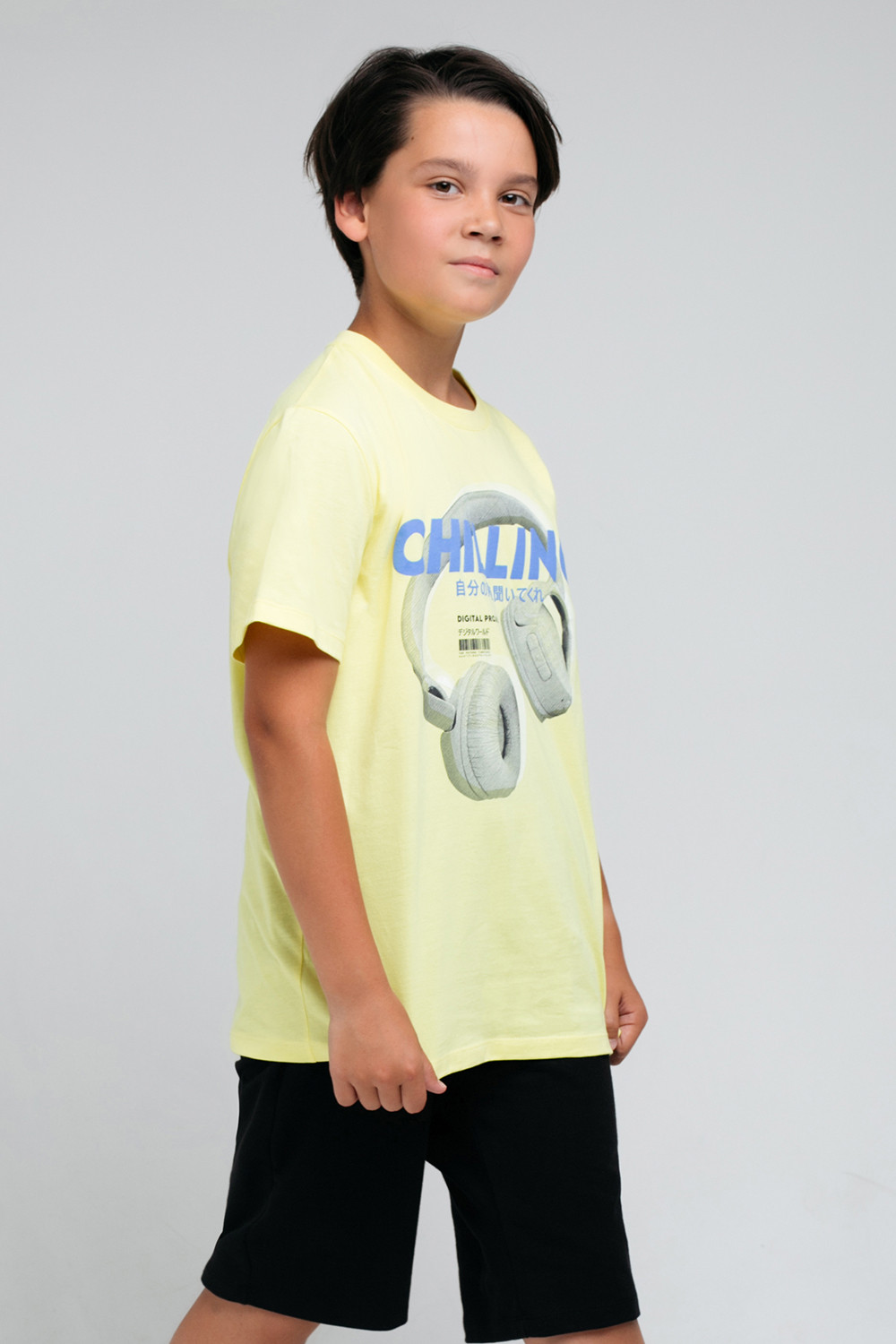 картинка Футболка для мальчика КБ 301782 бледный лимон к66 от магазина детских товаров ALiSa