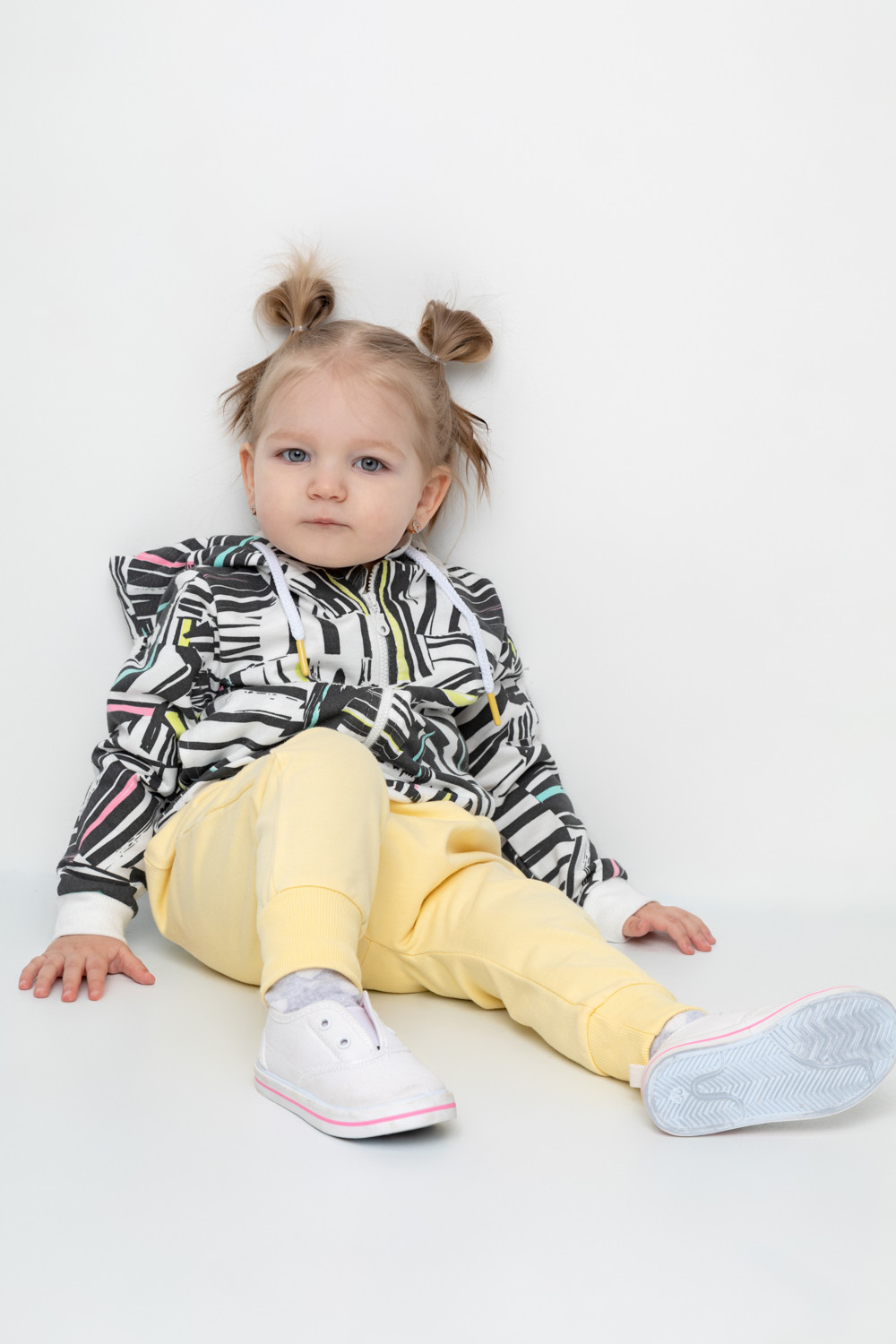 картинка Брюки для девочки Crockid КР 400515 бледно-желтый к391 от магазина детских товаров ALiSa