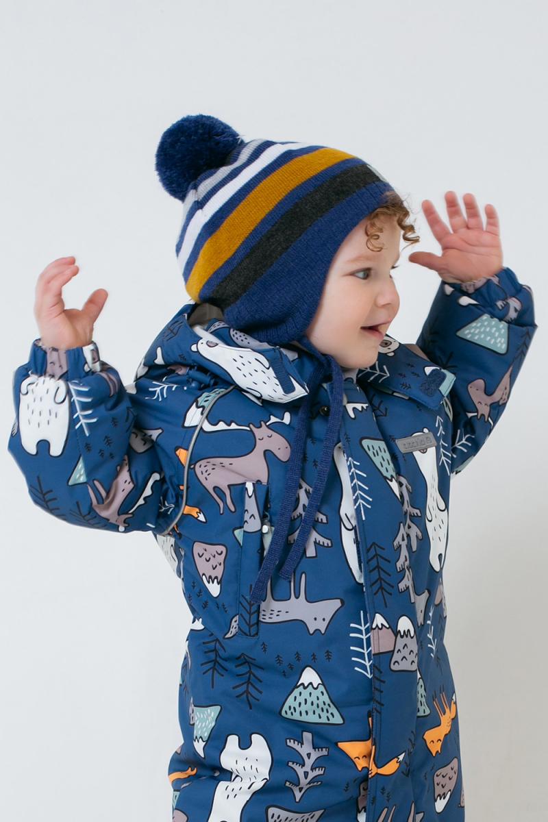 картинка Шапка для мальчика Crockid КВ 20244/ш синий от магазина детских товаров ALiSa