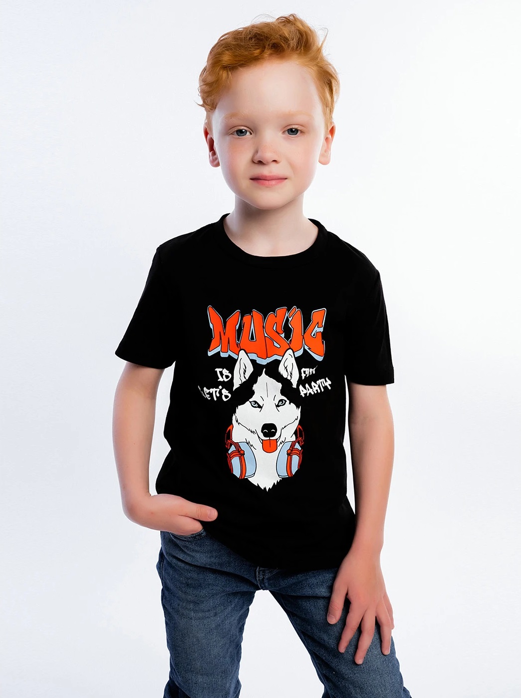 картинка Футболка для мальчика Youlala YLA 0954102403 Черный от магазина детских товаров ALiSa