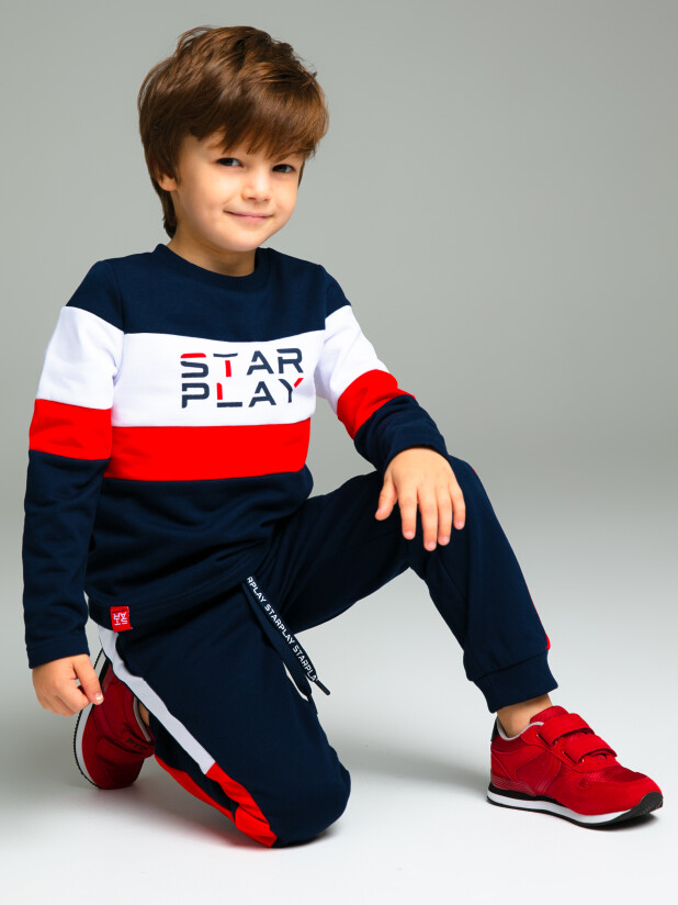 картинка Комплект для мальчика PL 32312035 толстовка, брюки п201 от магазина детских товаров ALiSa