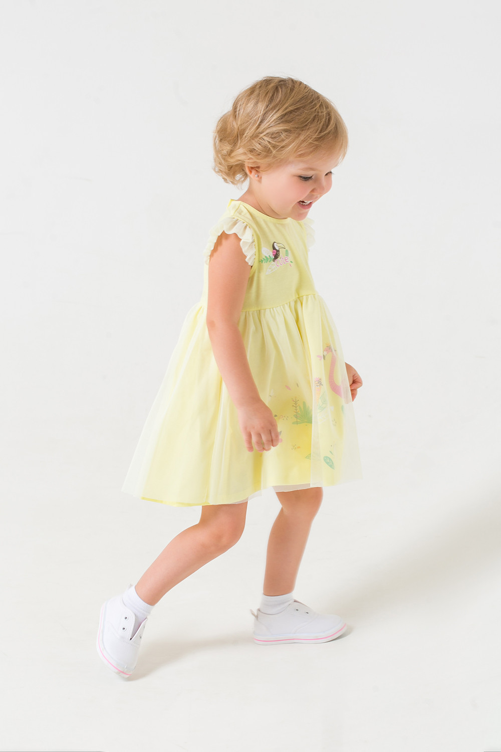 картинка Платье для девочки Crockid КР 5682 бледно-желтый к287 от магазина детских товаров ALiSa