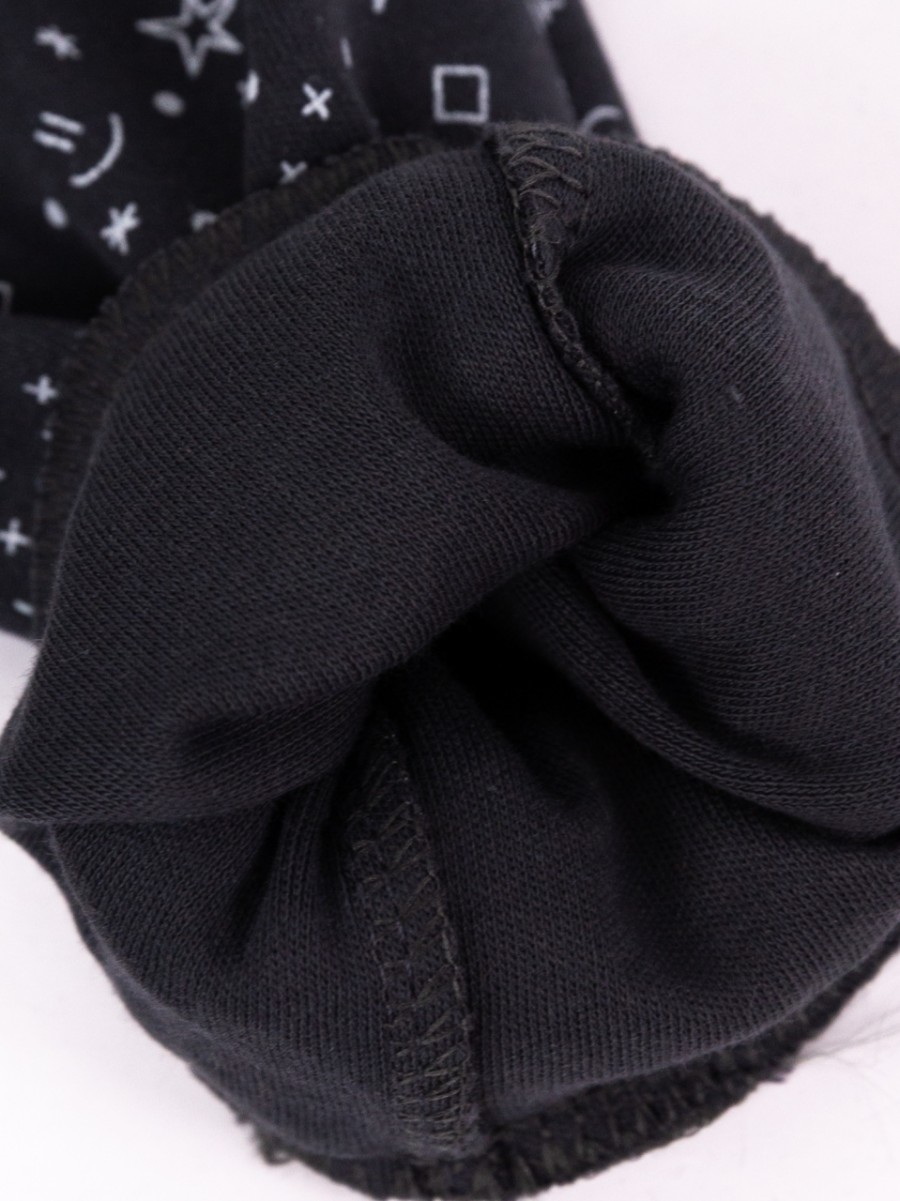 картинка Брюки для мальчика Baby Boom П135/1-И Значки серые на графите я735 от магазина детских товаров ALiSa