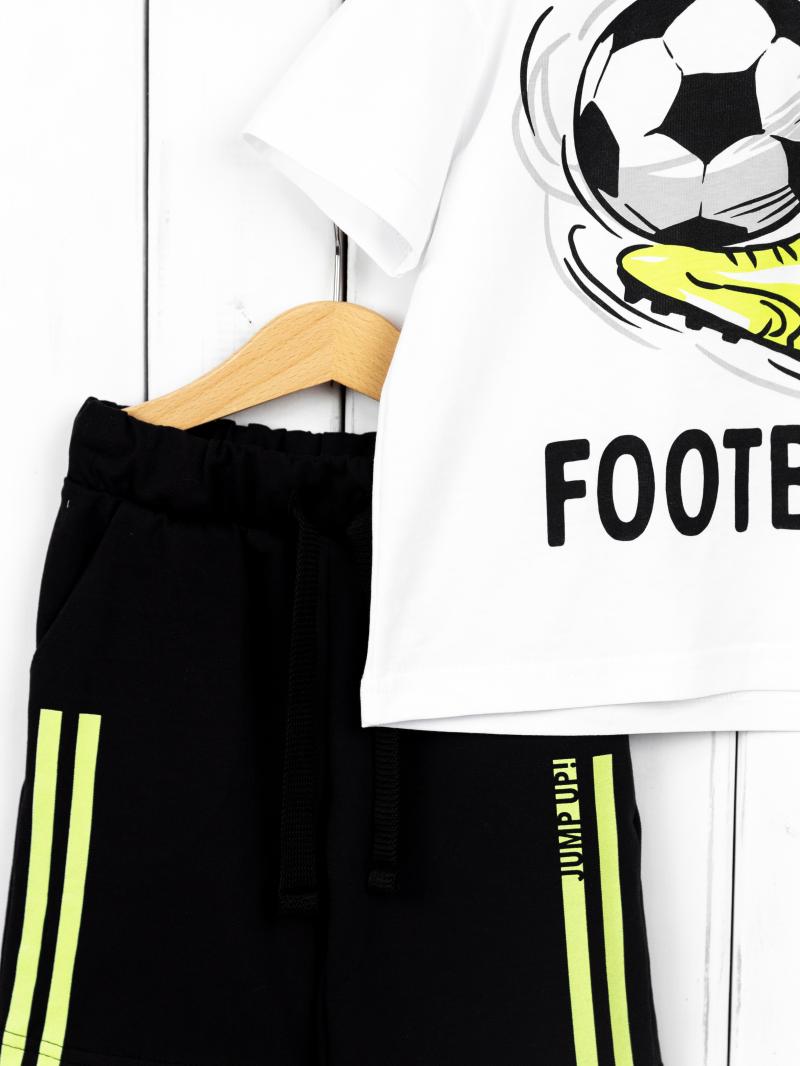 картинка Комплект для мальчика Baby Boom КД495/1 Белый, чёрный Б107 от магазина детских товаров ALiSa