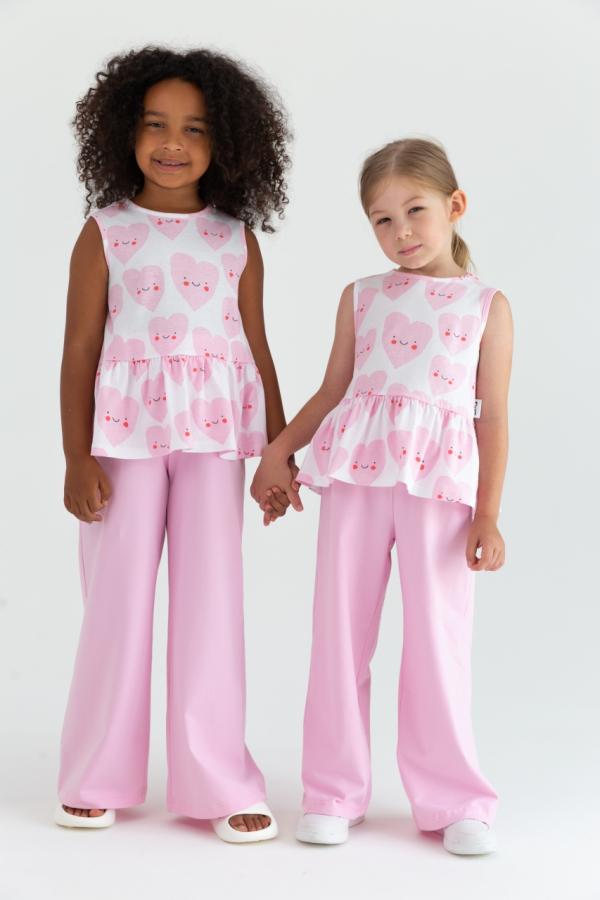 картинка Комплект для девочки Baby Boom КД560/1-К Сердечки + розовый от магазина детских товаров ALiSa