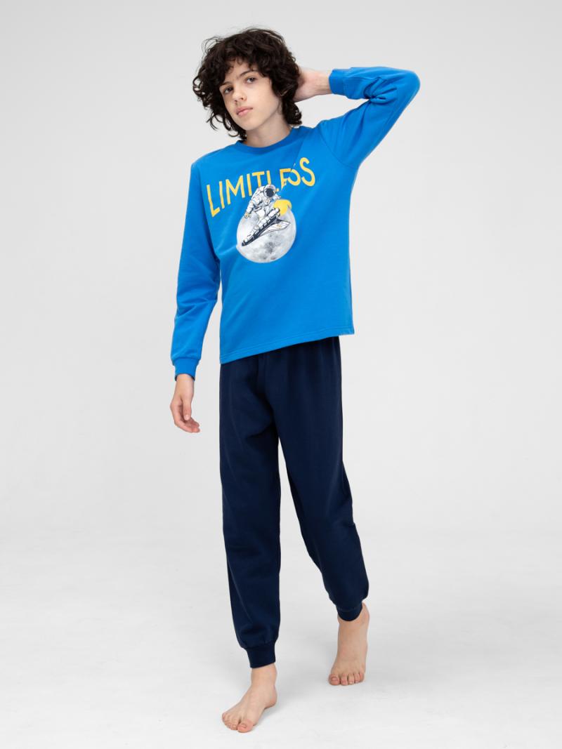 картинка Пижама для мальчика Cherubino CWJB 50145-42 Синий от магазина детских товаров ALiSa