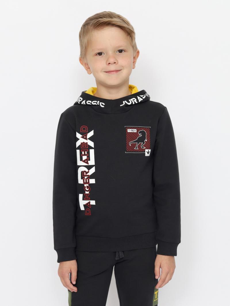 картинка Толстовка для мальчика CWKB 63707-48-387 Темно-серый от магазина детских товаров ALiSa