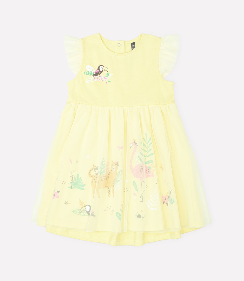 картинка Платье для девочки Crockid КР 5682 бледно-желтый к287 от магазина детских товаров ALiSa