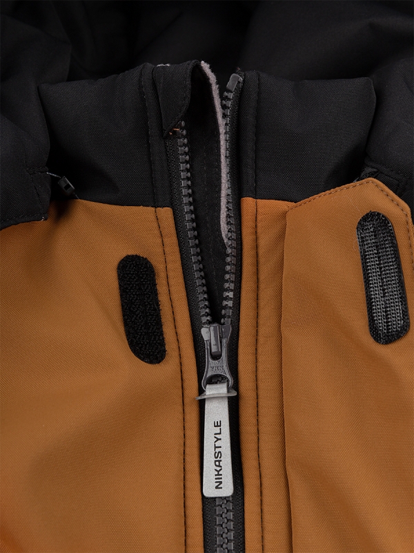 картинка Комплект зимний для мальчика NIKASTYLE 7з7124 Кэмел черный от магазина детских товаров ALiSa