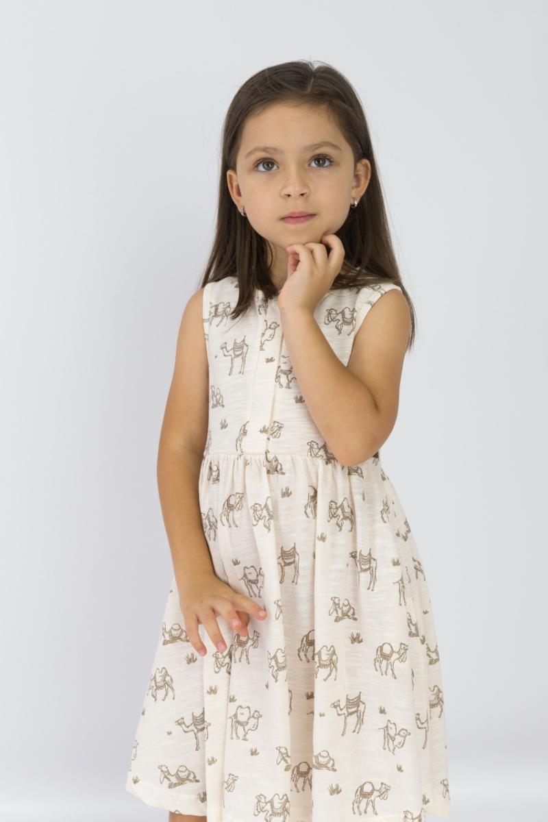 картинка Платье для девочки Baby Boom С143/2-К Кэмел роса от магазина детских товаров ALiSa