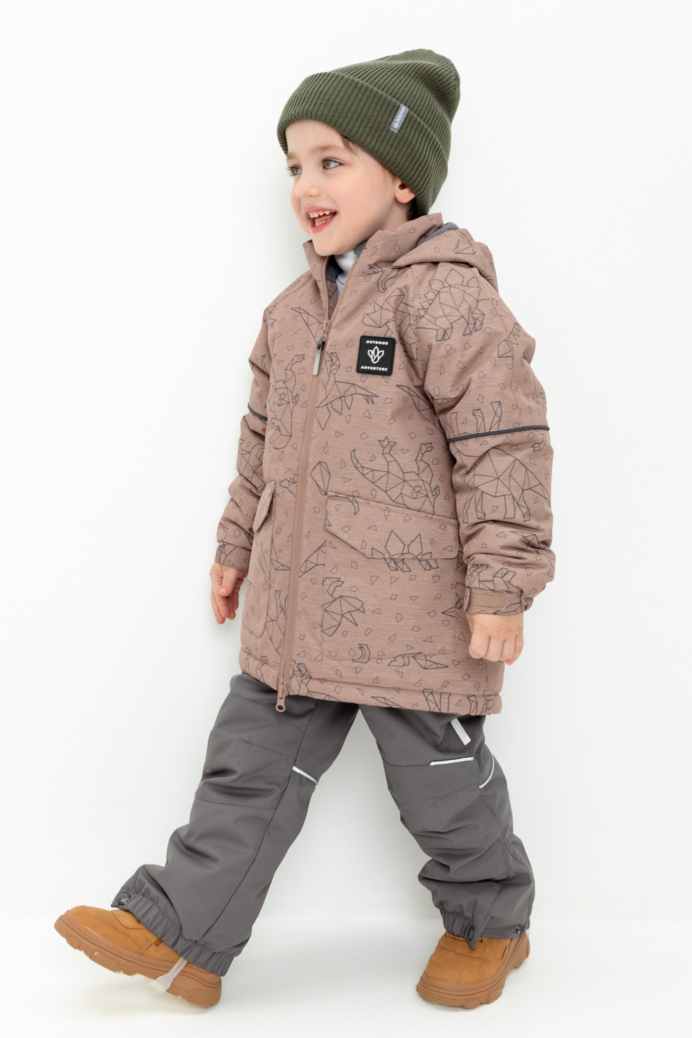 картинка Куртка зимняя для мальчика Crockid ВК 36093/н/1 ГР от магазина детских товаров ALiSa