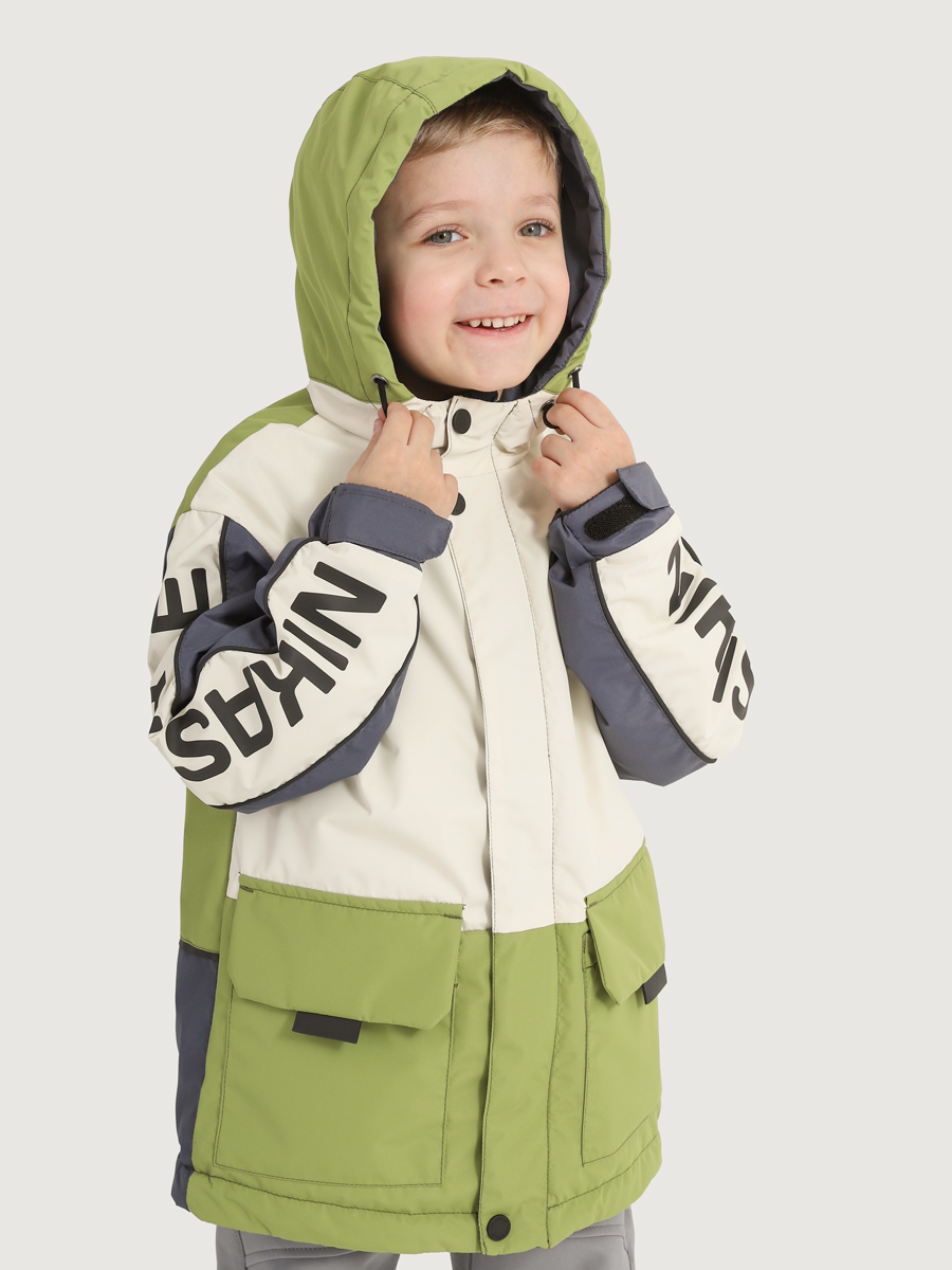 картинка Куртка утеплённая для мальчика NIKASTYLE 4м4325 Кешью лайм от магазина детских товаров ALiSa