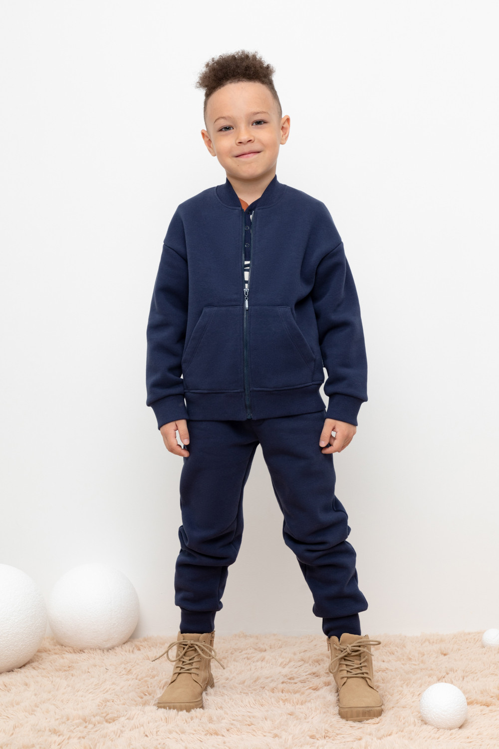 картинка Брюки для мальчика Crockid КР 400603 глубокий синий к416 от магазина детских товаров ALiSa