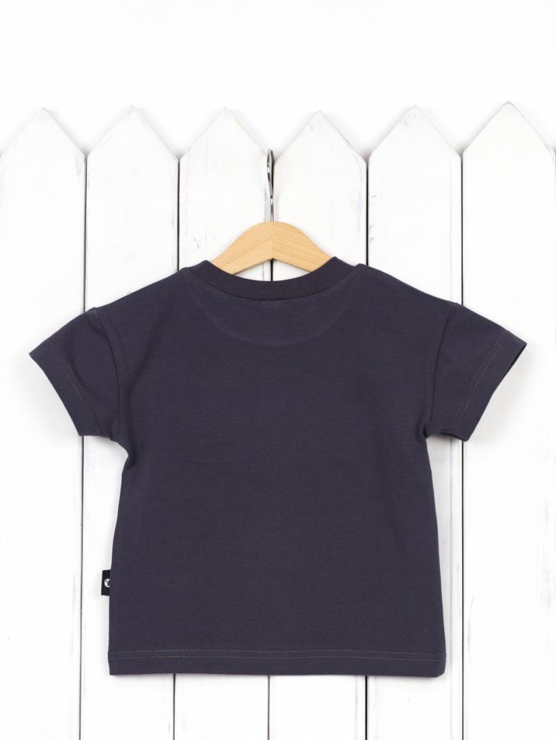 картинка Футболка для девочки Baby Boom Ф86/3-К Графит Мишка пончик от магазина детских товаров ALiSa