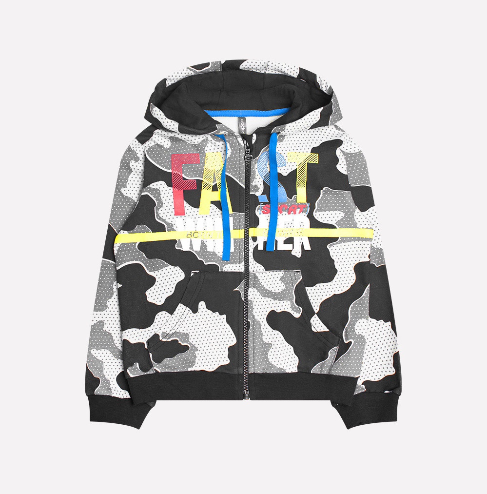 картинка Куртка для мальчика Crockid К 300576 серый, камуфляж к1237 от магазина детских товаров ALiSa