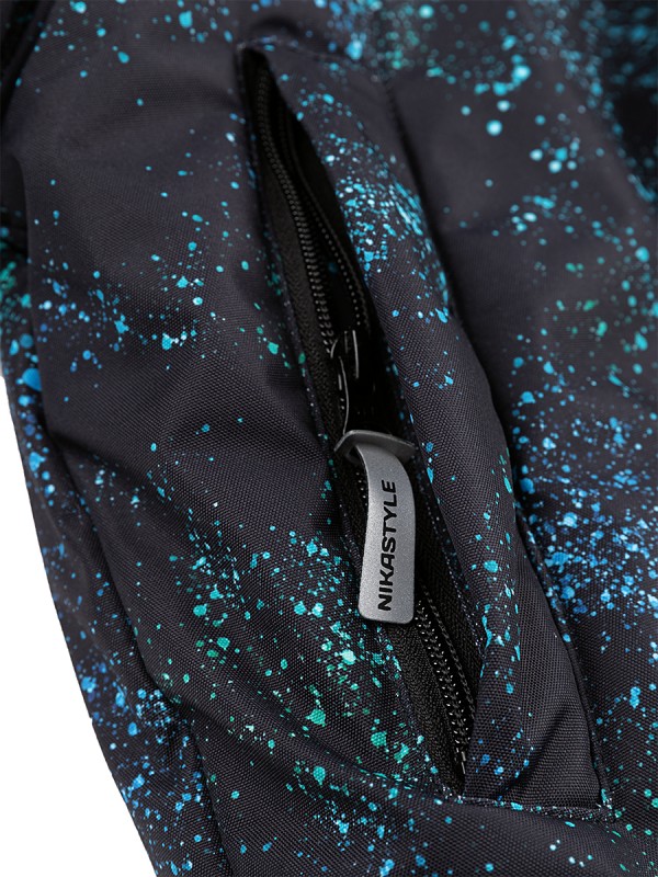 картинка Комплект зимний для мальчика NIKASTYLE 7з5924 Черный бирюза от магазина детских товаров ALiSa