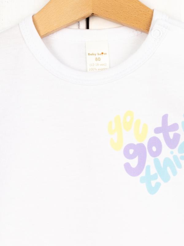 картинка Футболка детская Baby Boom Ф156/4-К Белый от магазина детских товаров ALiSa