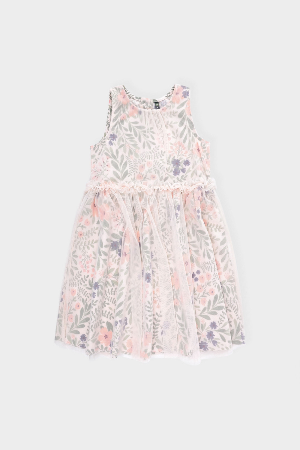 картинка Платье для девочки Crockid КР 5734 светлый жемчуг, летний сад к385 от магазина детских товаров ALiSa