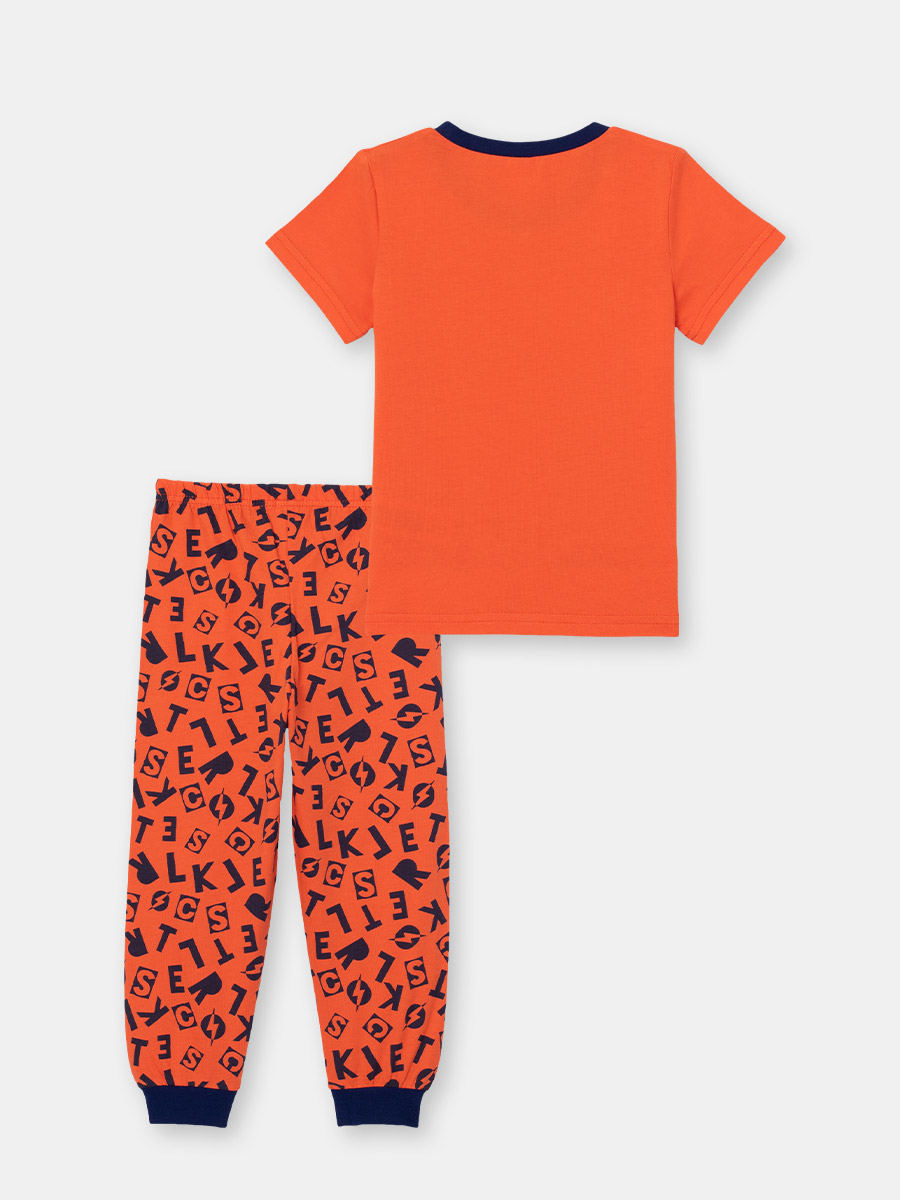 картинка Пижама для мальчика Cherubino CSKB 50063-29 Оранжевый от магазина детских товаров ALiSa