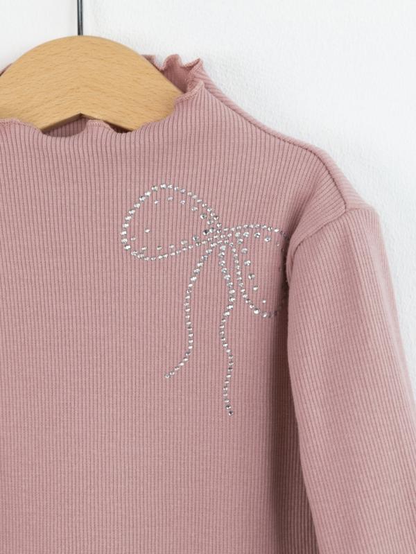 картинка Лонгслив для девочки Baby Boom Ф167/5-К Пудра от магазина детских товаров ALiSa