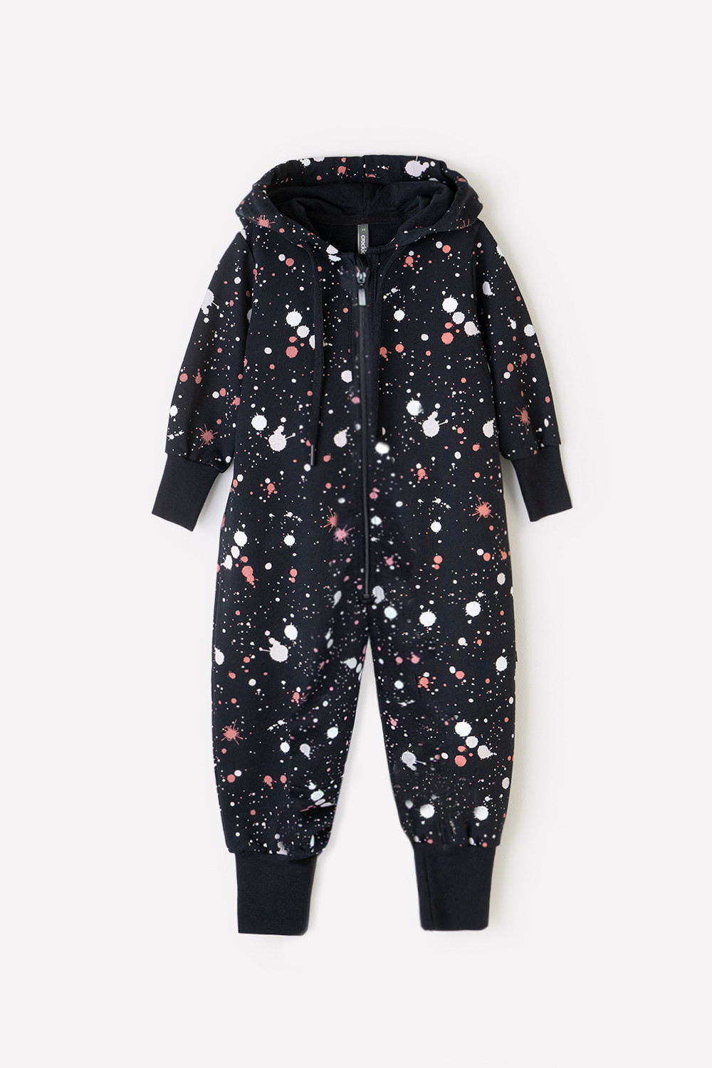 картинка Комбинезон для мальчика Crockid КР 6439 черный, арт брызги к350 от магазина детских товаров ALiSa