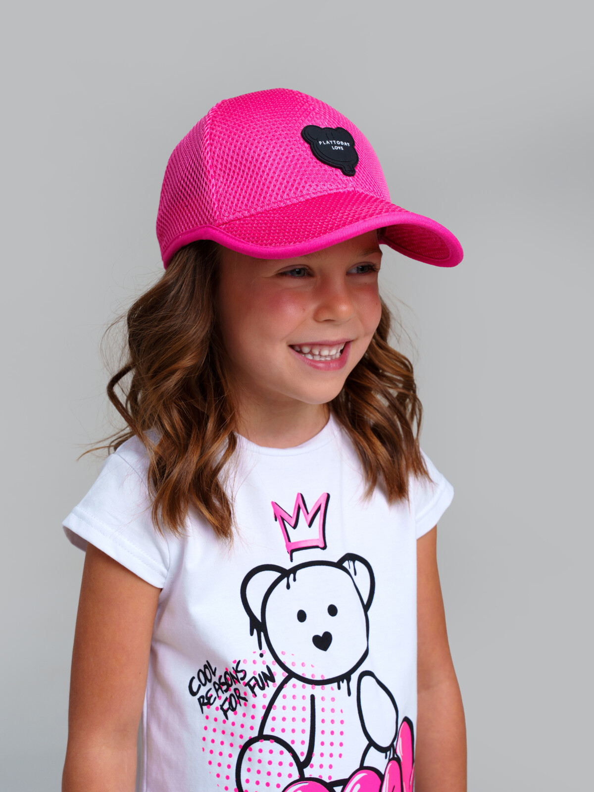 картинка Кепка текстильная для девочки PL 12522289 фуксия от магазина детских товаров ALiSa