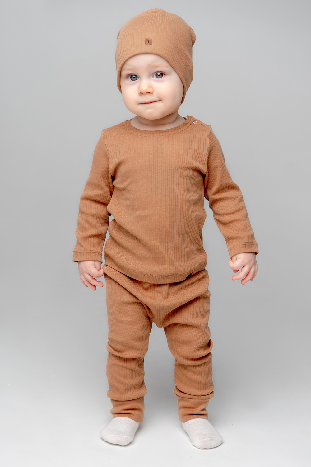 картинка Брюки детские Crockid К 400490 коричневый (я родился) я110 от магазина детских товаров ALiSa