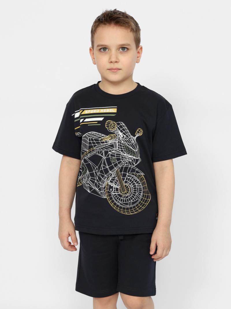 картинка Футболка для мальчика CSJB 63564-48-374 Темно-серый от магазина детских товаров ALiSa